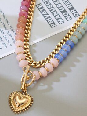 golden love necklace